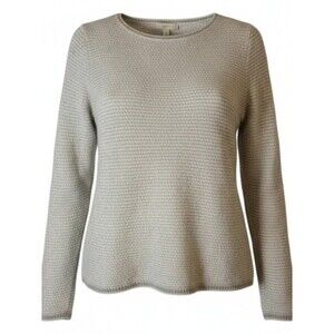 J crew Wool Blend Cream Color Pullover Sweater , Size XL